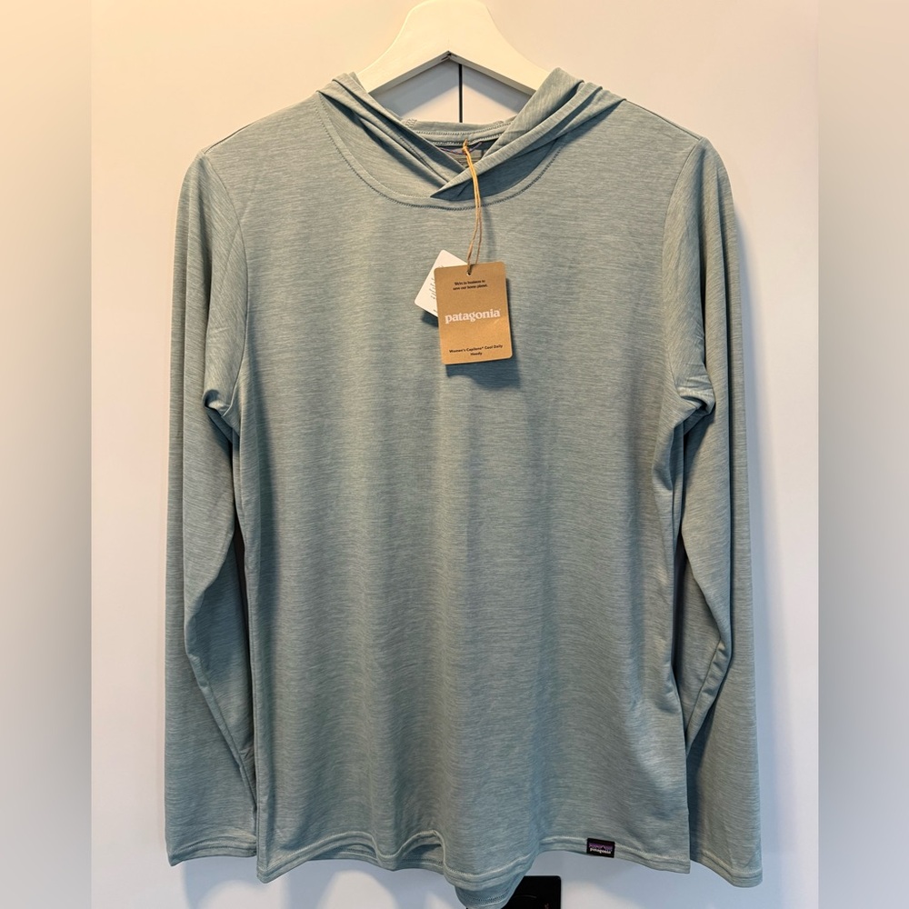 See ALL Pics Patagonia women's Hooded Long-Sleeve — Light Sage